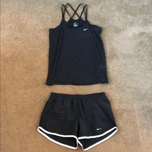 Nike Workout Tank and Shorts